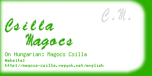 csilla magocs business card